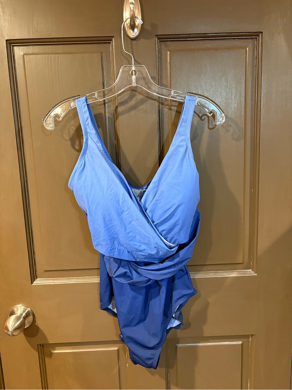 Lands’ End Blue One-Piece Slendersuit